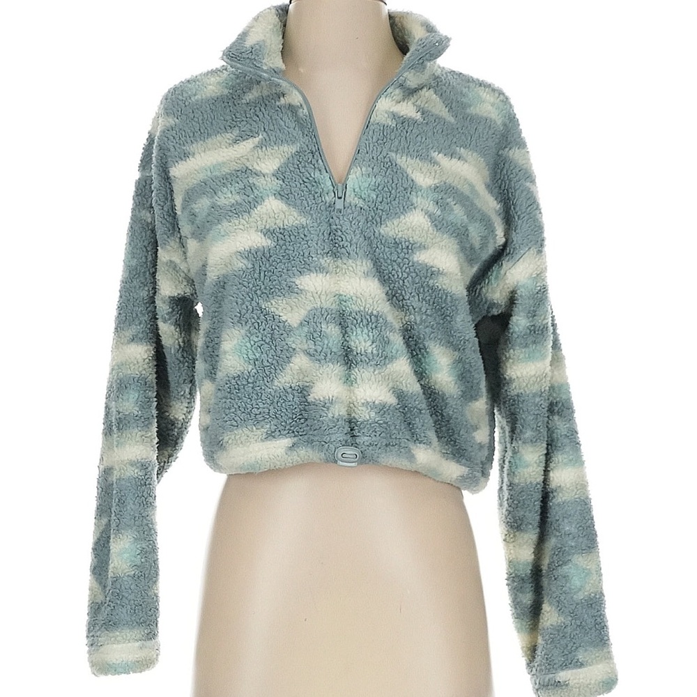 La hearts 1/4 zip Sherpa